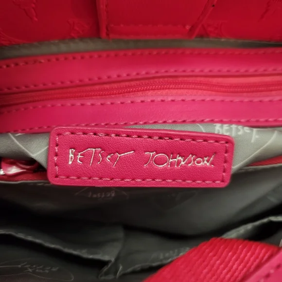 Betsey Johnson Pink Eiffel Tower Crossbody Bag - Picture 5 of 11